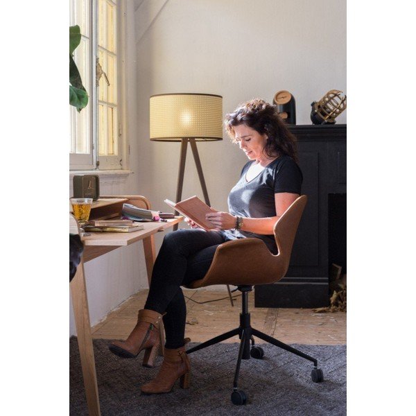 Rudos spalvos biuro kėdė Zuiver Office Chair Nikki-image-4