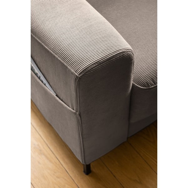 Iš kordinio velveto krėslas rudos spalvos Lofty Lilly – Miuform-image-4