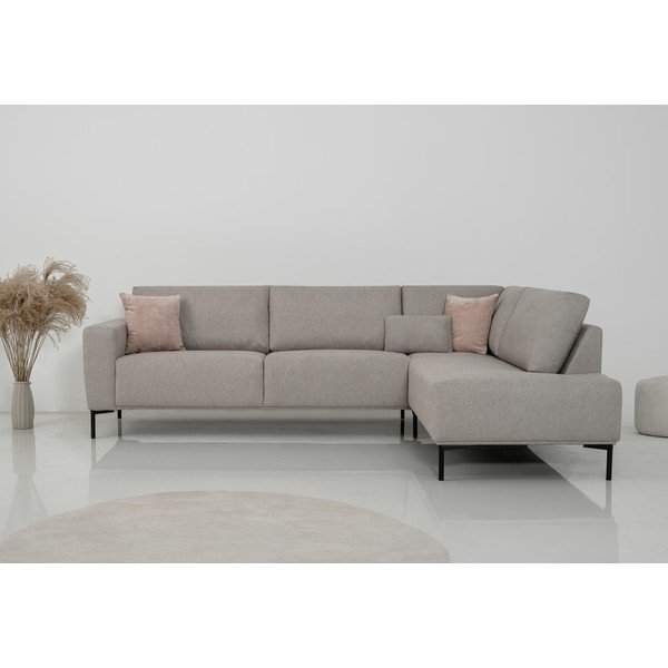 Kampinė sofa smėlio spalvos (su dešiniuoju kampu) Loosdrecht – Scandic-image-1