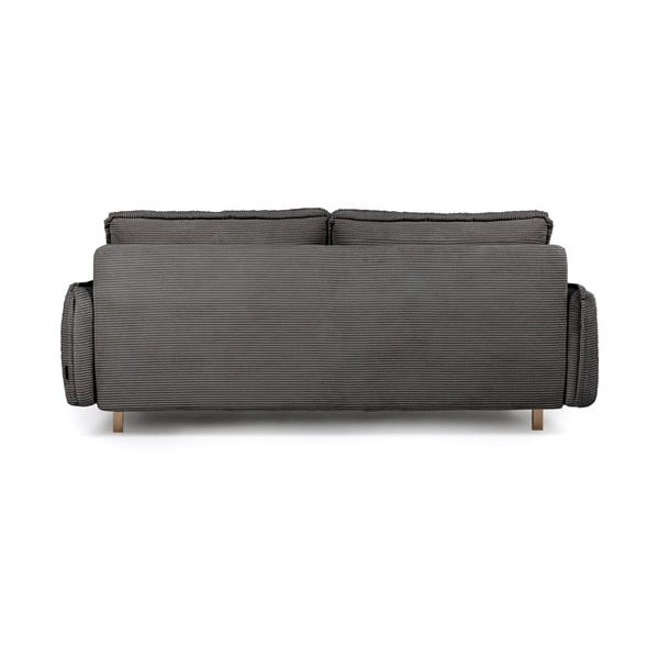 Sulankstoma sofa pilkos spalvos iš kordinio velveto 218 cm Tori – Bonami Selection-image-4