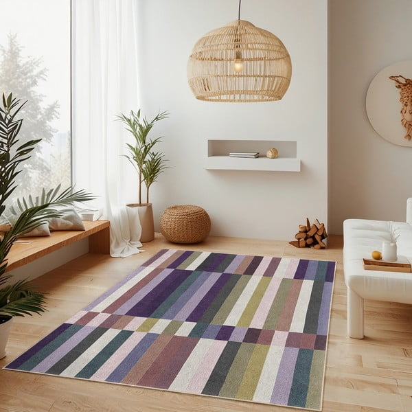 Skalbiamas violetinės spalvos kilimas 60x100 cm Purple Rain – Mila Home-image-2