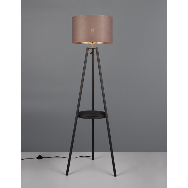 Pastatomas šviestuvas juodos spalvos su lentyna (aukštis 152 cm) Colette – Reality-image-1
