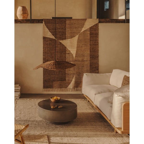Natūralios spalvos šviestuvo gaubtas ø 80 cm Bisbal – Kave Home-image-2