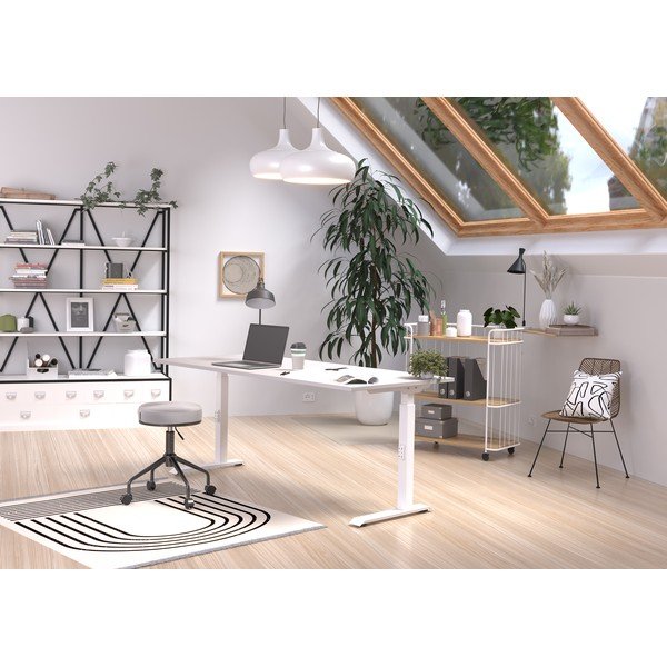 Reguliuojamas aukštis rašomasis stalas 80x180 cm Downey – Germania-image-1