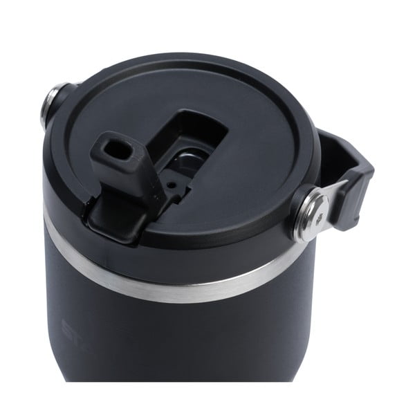 Juodos spalvos iš nerūdijančio plieno termosas 600 ml IceFlow™ Flip Straw 2.0 Tumbler Black – Stanley-image-2