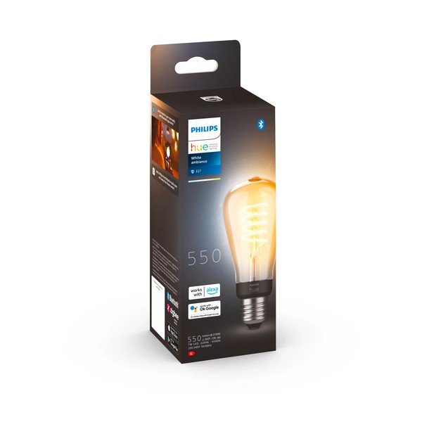 Su kaitinimo siūleliu lemputė 7 W E27, White ambiance – Philips Hue-image-3