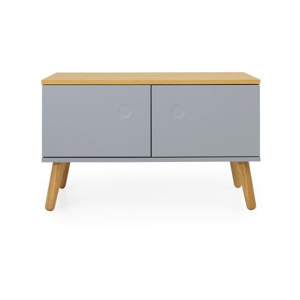 Pilkas suolas su ąžuolinėmis kojomis Tenzo Dot-image-1