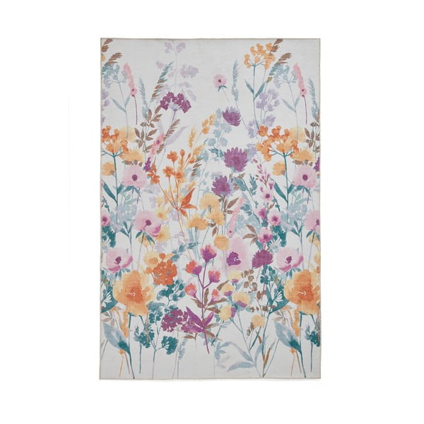 Skalbiamas kilimas geltonos spalvos 122x170 cm Country Floral – Catherine Lansfield