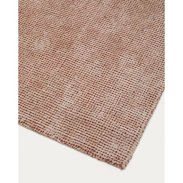 Rankų darbo terakotos spalvos iš viskozės kilimas 160x230 cm Elvan – Kave Home-image-4