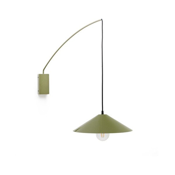 Žalios spalvos sieninė lempa ø 35 cm Kally – Kave Home