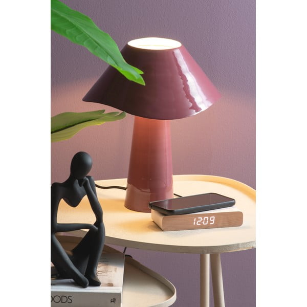 Su belaidžiu pakrovėju skaitmeninis žadintuvas Retro Flat LED – Karlsson-image-1