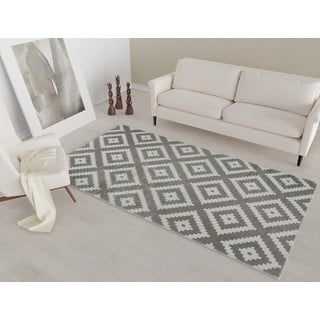 Šviesiai rudos ir kreminės spalvos plaunamas kilimas 80x50 cm - Vitaus