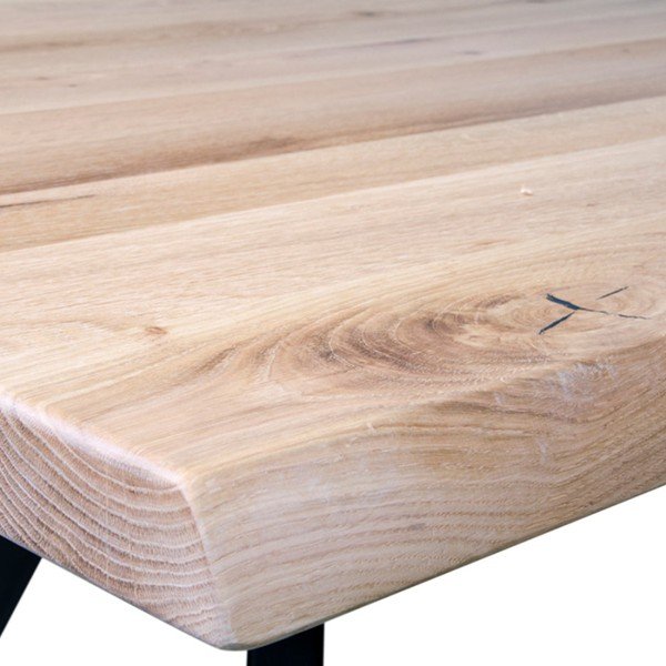 Valgomojo stalas iš ąžuolo "House Nordic Cannes White Oiled", 220 x 100 cm-image-2