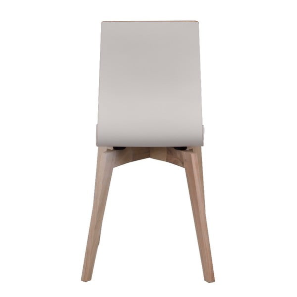 Balta valgomojo kėdė su šviesiai rudomis kojomis "Rowico Grace-image-3