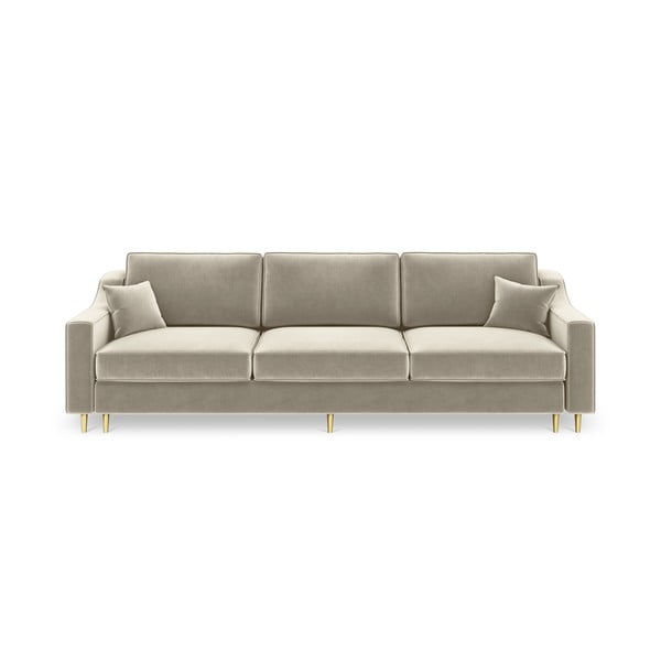 Smėlio spalvos trivietė sofa-lova Mazzini Sofas Marigold