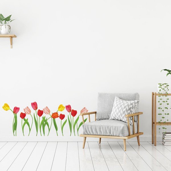 "Ambiance Wild Tulips" sienų lipdukų rinkinys-image-1