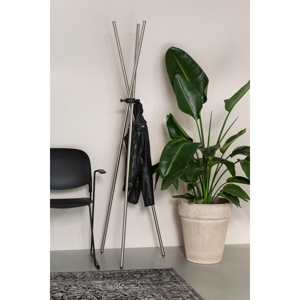 Iš plieno palto stovas sidabrinės spalvos Darwin – White Label-image-1