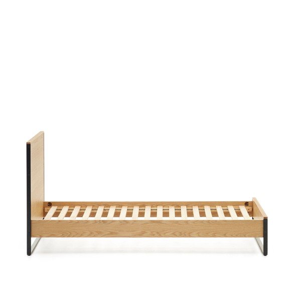 Viengulė lova natūralios spalvos su lovos grotelėmis 90x190 cm Taiana – Kave Home-image-3