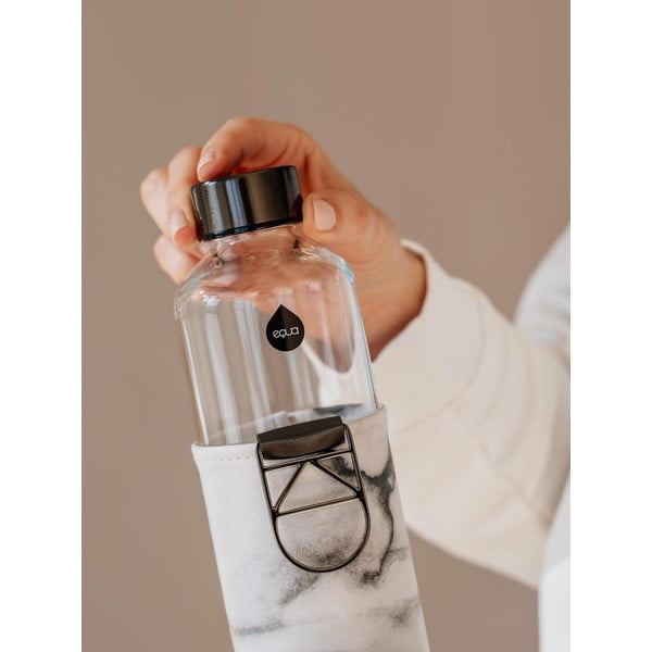 Borosilikatinio stiklo buteliukas su dirbtinės odos dėklu Equa Mismatch Stone, 750 ml-image-4