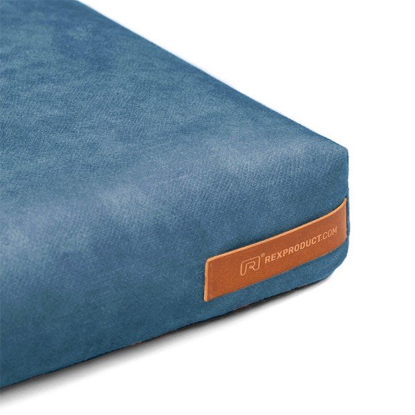 Mėlynas čiužinys šuniui iš eko odos 60x70 cm SoftPET Eco - Rexproduct-image-4