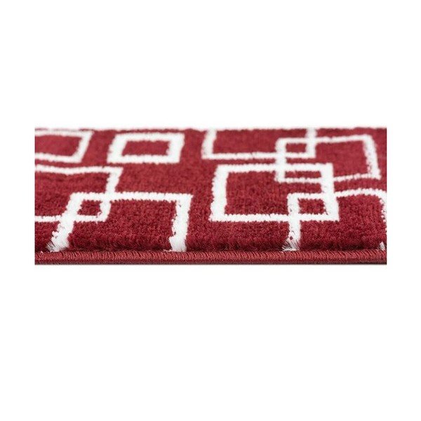 Laiptų kilimėlių rinkiniai raudonos spalvos 13 vnt. 22x73 cm Geometric – Mila Home-image-1