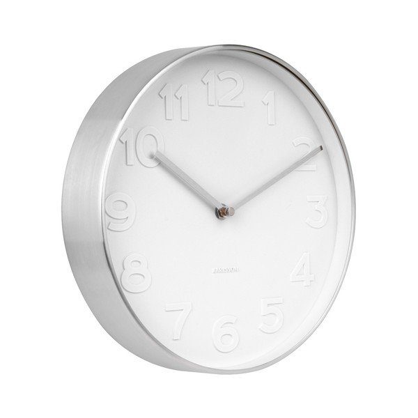 Karlsson Mr. White sieninis laikrodis su sidabrinėmis detalėmis, ⌀ 28 cm-image-1