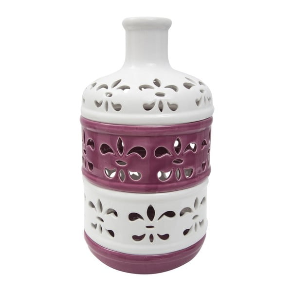 Violetinės ir baltos spalvos porcelianinė vaza Mauro Ferretti Alto