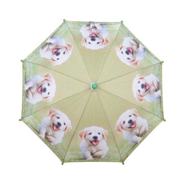 Šviesiai žalias skėtis su šuniuko piešiniu Esschert Design Animals-image-1