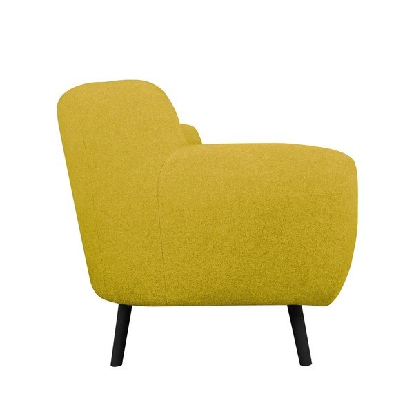 Geltona dviejų vietų sofa "Kooko Home Rock-image-3