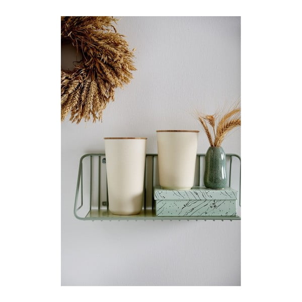 Smėlio spalvos laikymo dėžutė su bambukiniu dangteliu Wenko Derry, 750 ml-image-4