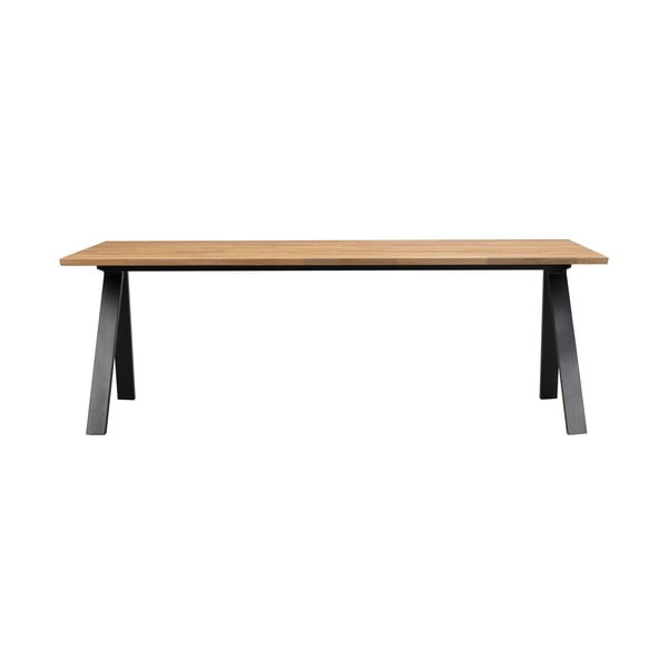 Sulankstomas pietų stalas su ąžuolo stalviršiu 220x100 cm Carradale - Rowico