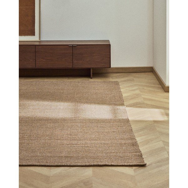 Rankų darbo smėlio spalvos kilimas 200x300 cm Ardelia – Kave Home-image-2