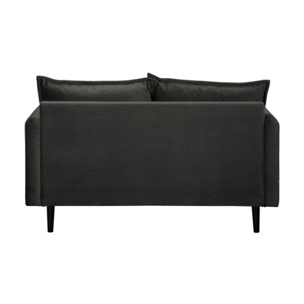 Tamsiai pilkos spalvos iš velveto sofa 138 cm Juli – Ropez-image-3