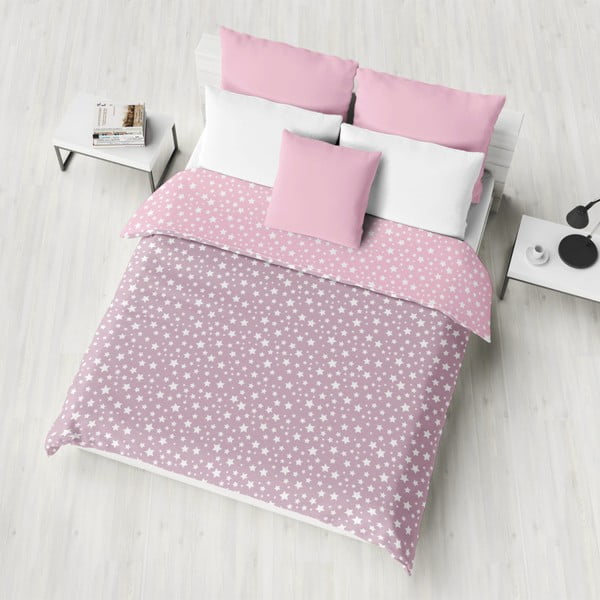 Violetinės ir rausvos spalvos lengvas dygsniuotas lovos užtiesalas "Cassie Puro", 200 x 220 cm
