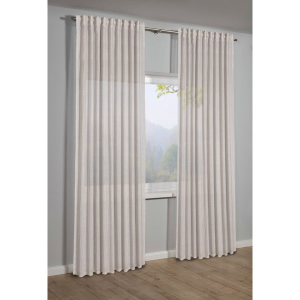 Smėlio spalvos užuolaida 135x245 cm Etamine – Sehlbach-image-1