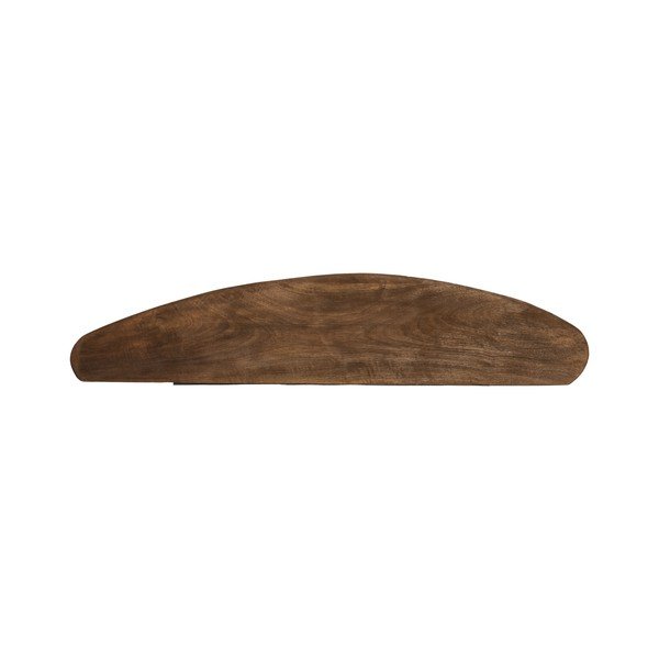 Tamsios natūralios spalvos iš mango masyvo sieninė lentyna 80 cm Ginosu – Light & Living-image-1