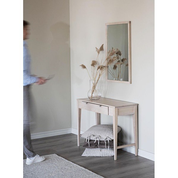 Matinio lako ąžuolinis konsolinis staliukas Rowico Fulla-image-1