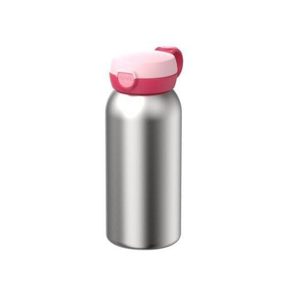 Rožinės spalvos/sidabrinės spalvos iš metalo vaikiškas termosas 500 ml Campus – Mepal