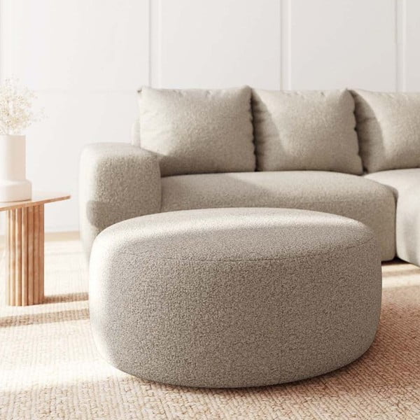 Smėlio spalvos iš boucle taburetė Monce – Rodier-image-2