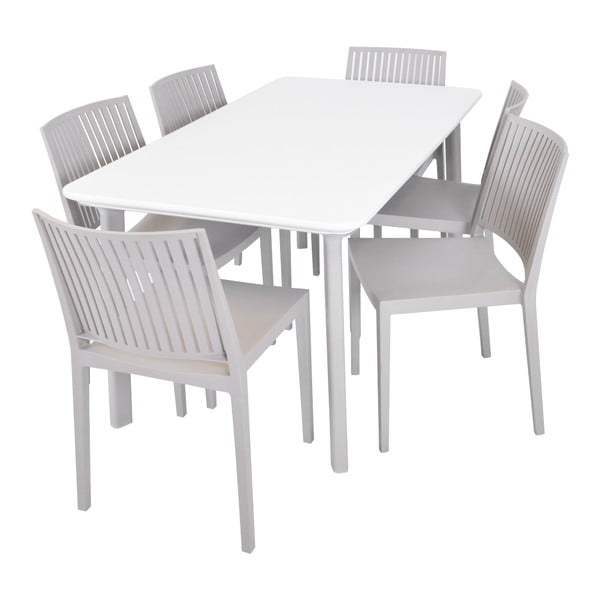 Smėlio spalvos plastikinė sodo kėdė Bars - Rojaplast-image-3