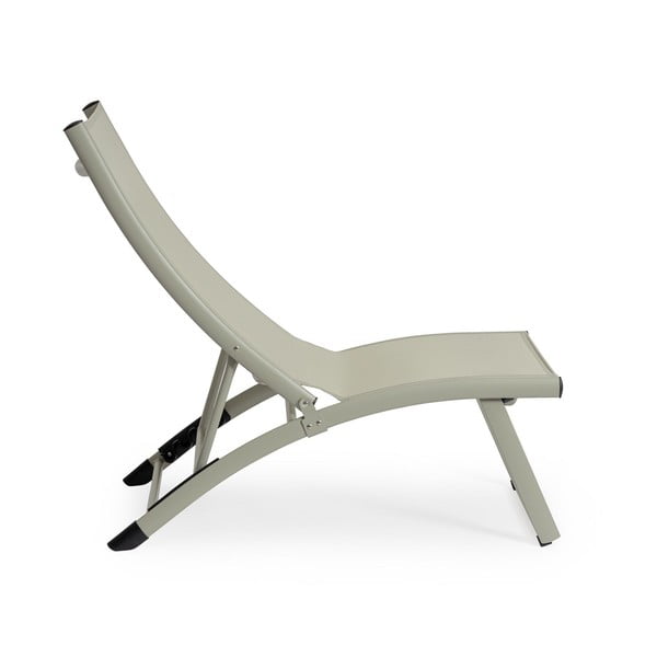 Taupe spalvos metalinis sodo šezlongas Taylor – Bizzotto-image-1