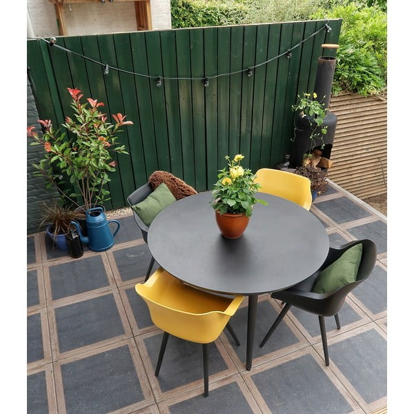 Juodas sodo stalas Hartman Sophie, ø 128 cm-image-1