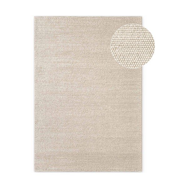 Rankų darbo kreminės spalvos iš vilnos kilimas 200x300 cm Richmond Diana – Ted Baker