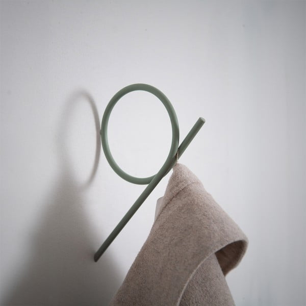 Sieninis pilkai žalios spalvos iš metalo kablys Tuba L – Spinder Design-image-2