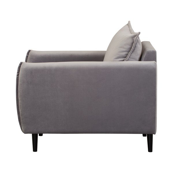 Pilkos spalvos iš velveto krėslas Juli – Ropez-image-3