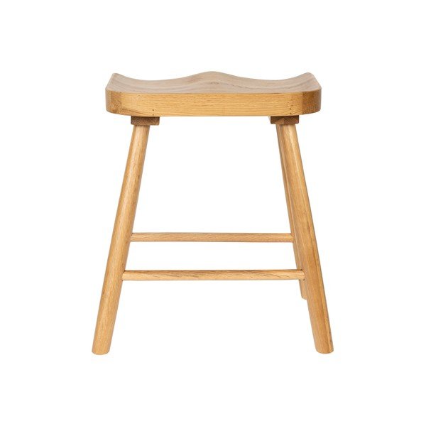 Natūralios spalvos iš ąžuolo masyvo taburetė Vander – White Label-image-4