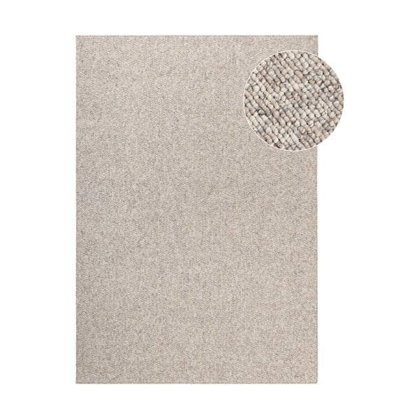 Skalbiamas kilimas pilkos spalvos/kreminės spalvos 120x170 cm Rocco Dark Cream – Elle Decoration