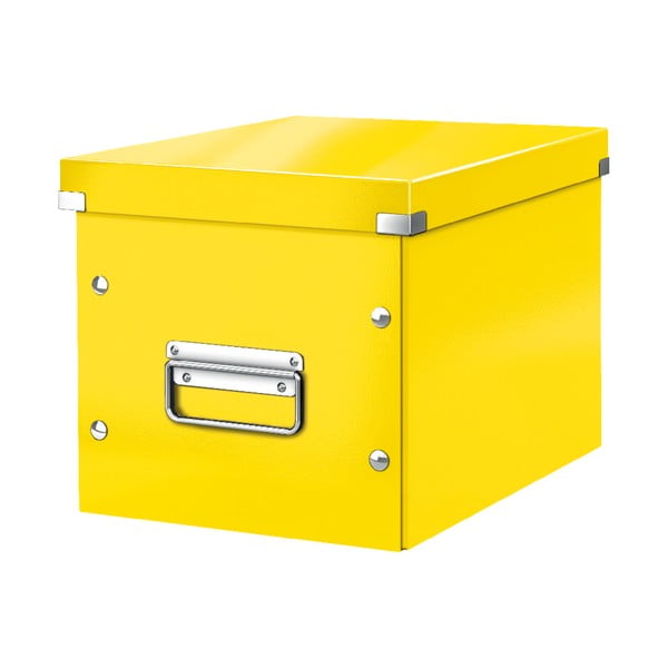 Geltonos spalvos laikymo dėžutė Leitz Office, 26 cm ilgio