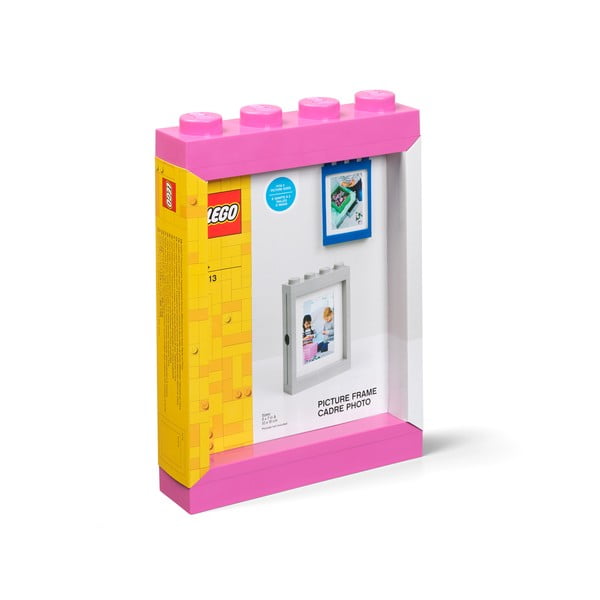Rožinis nuotraukų rėmelis LEGO®, 19,3 x 26,8 cm-image-4