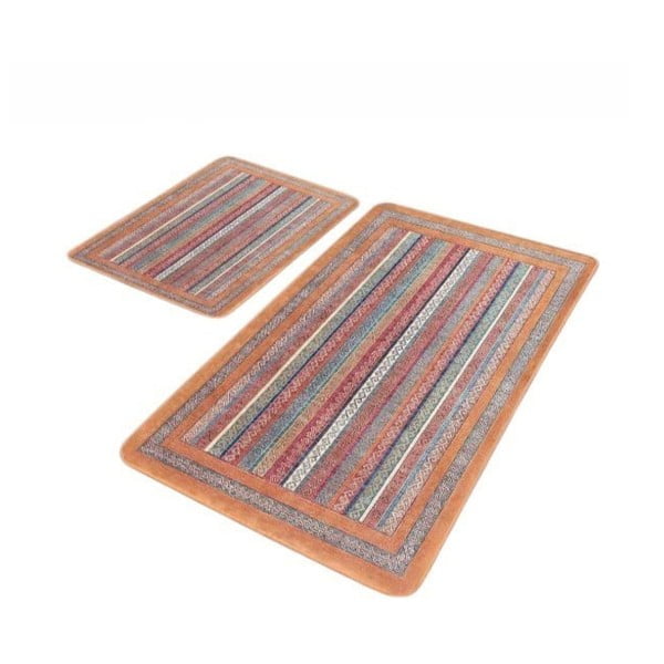 Iš velveto vonios kilimėliai 2 vnt. 60x100 cm – Mila Home